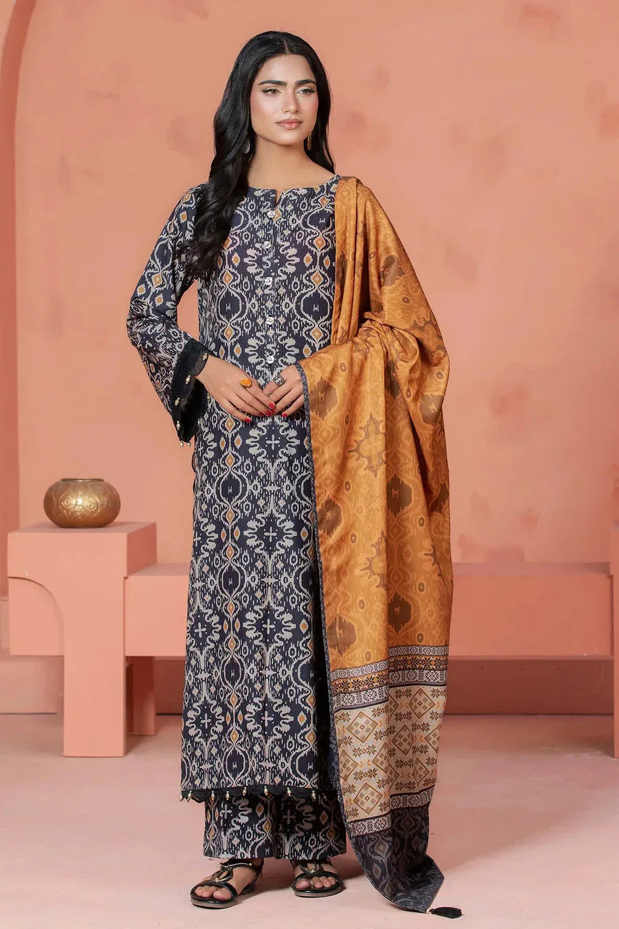 Adans Libas | Khaddar 25 | SLUB 7753 - Rang-e-Khaas