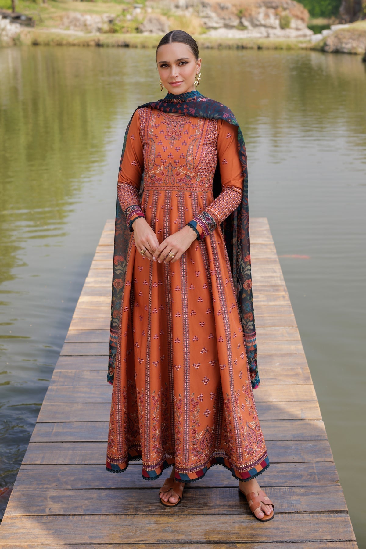 Xenia Formals | Luxury Lawn 25 | HANNAH - Rang-e-Khaas