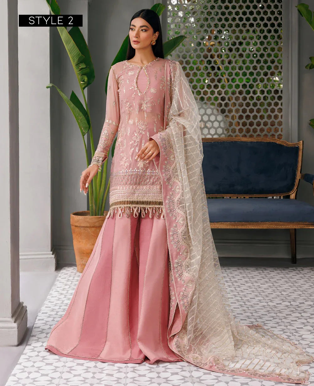 Xenia Formals | Raahi Luxury Formals | TAUPE - Rang-e-Khaas