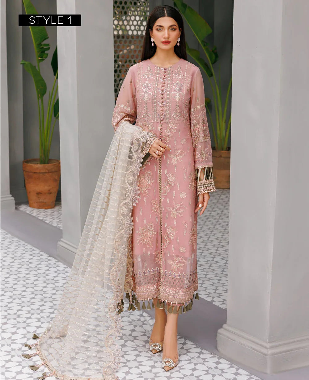 Xenia Formals | Raahi Luxury Formals | TAUPE - Rang-e-Khaas