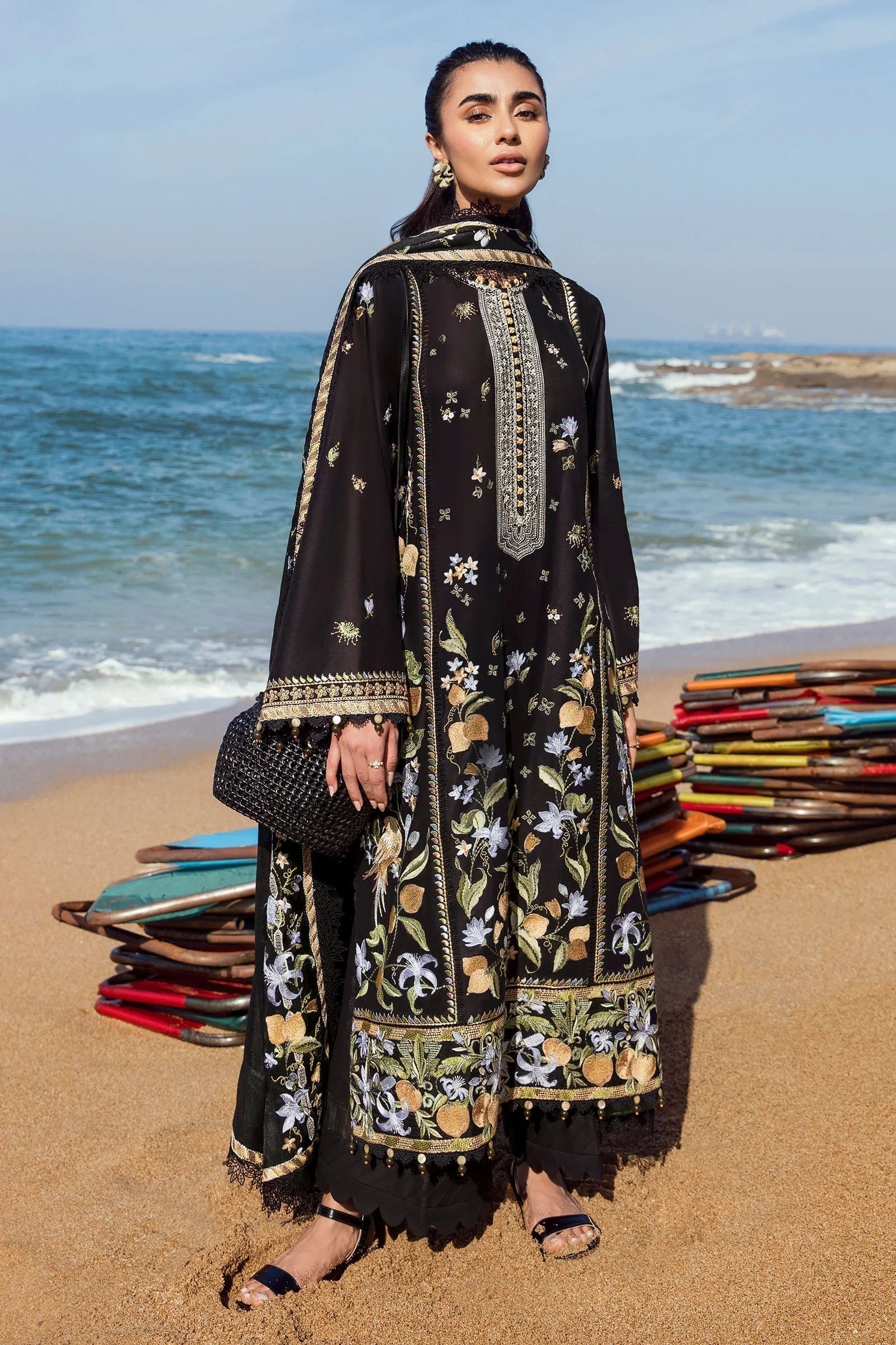 ZAHA LUXURY LAWN LEYA (ZL23-07 B) - Rang-e-Khaas