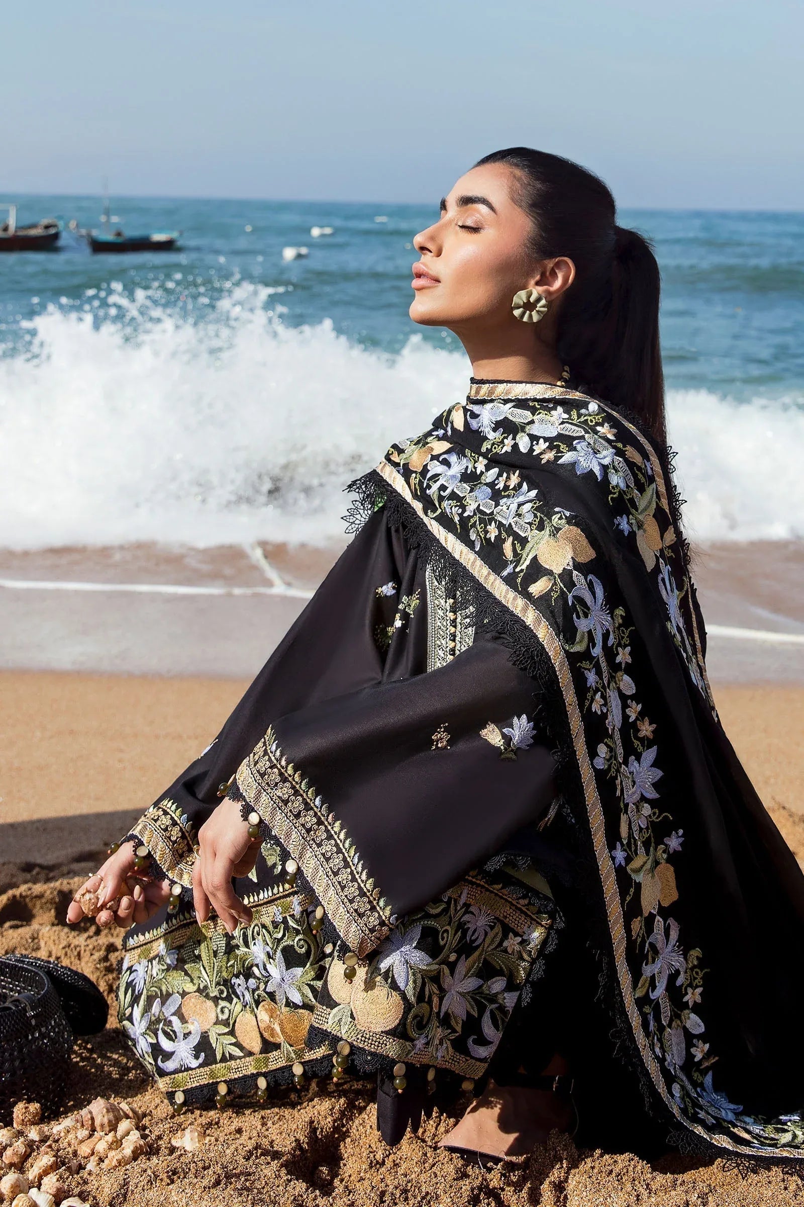 ZAHA LUXURY LAWN LEYA (ZL23-07 B) - Rang-e-Khaas