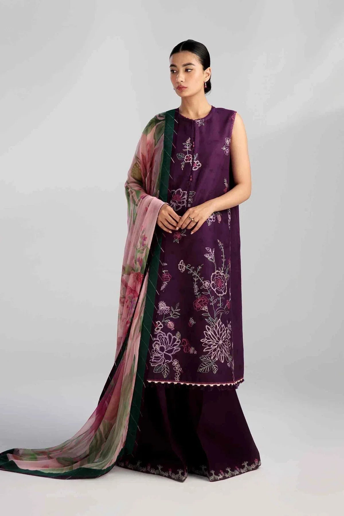 ZARA SHAHJAHAN COCO LAWN COLLECTION 2023 Z23-8B - Rang-e-Khaas