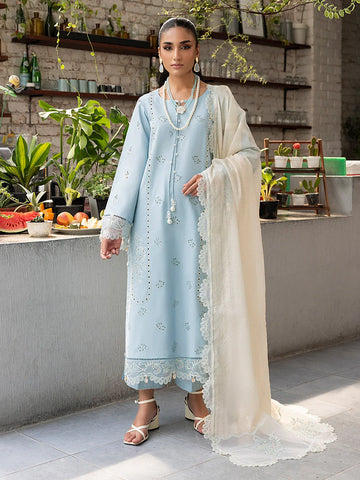Izel | Meadow Muse Embroidered Lawn 25 | ZARELLE - Rang-e-Khaas