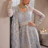 Gossamer by Zaha Embroidered Organza 3Pc Suit ZC24-01 Sofina