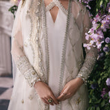 Gossamer by Zaha Embroidered Organza 3Pc Suit ZC24-02 Leiyn