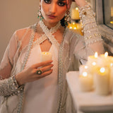 Gossamer by Zaha Embroidered Organza 3Pc Suit ZC24-02 Leiyn