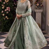 Gossamer by Zaha Embroidered Organza 3Pc Suit ZC24-03 Seraphina