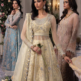 Gossamer by Zaha Embroidered Organza 3Pc Suit ZC24-08 Solelia