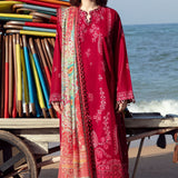 Zaha | Embroidered Lawn Collection | EIRA (ZL23-10 B) - Rang-e-Khaas