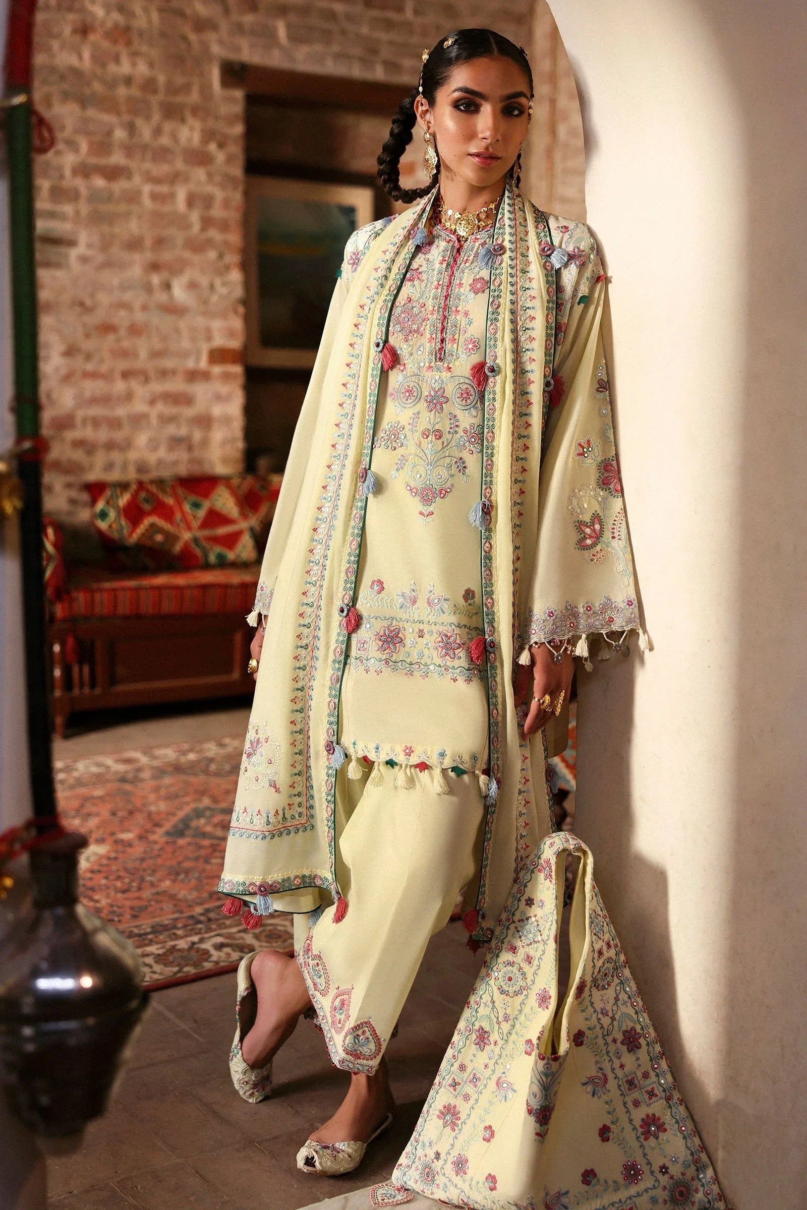 Zaha | Festive Lawn 25 | MEHERBANO (ZF-25-01) - Rang-e-Khaas