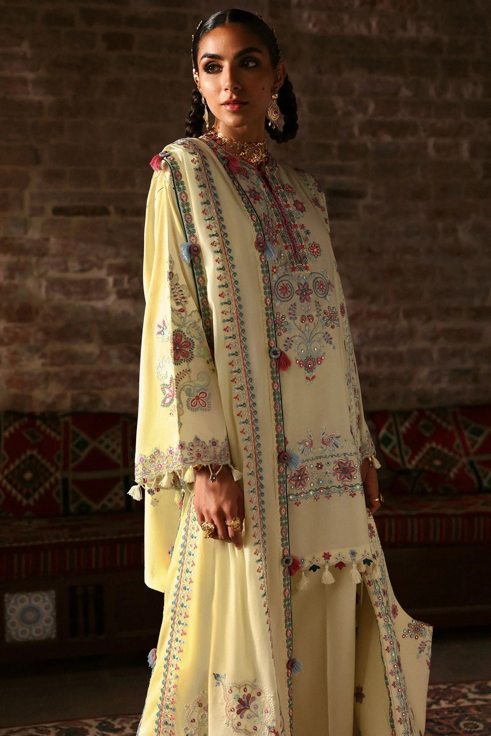 Zaha | Festive Lawn 25 | MEHERBANO (ZF-25-01) - Rang-e-Khaas