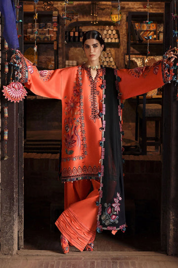 Zaha | Festive Lawn 25 | RANGREZ (ZF-25-06) - Rang-e-Khaas