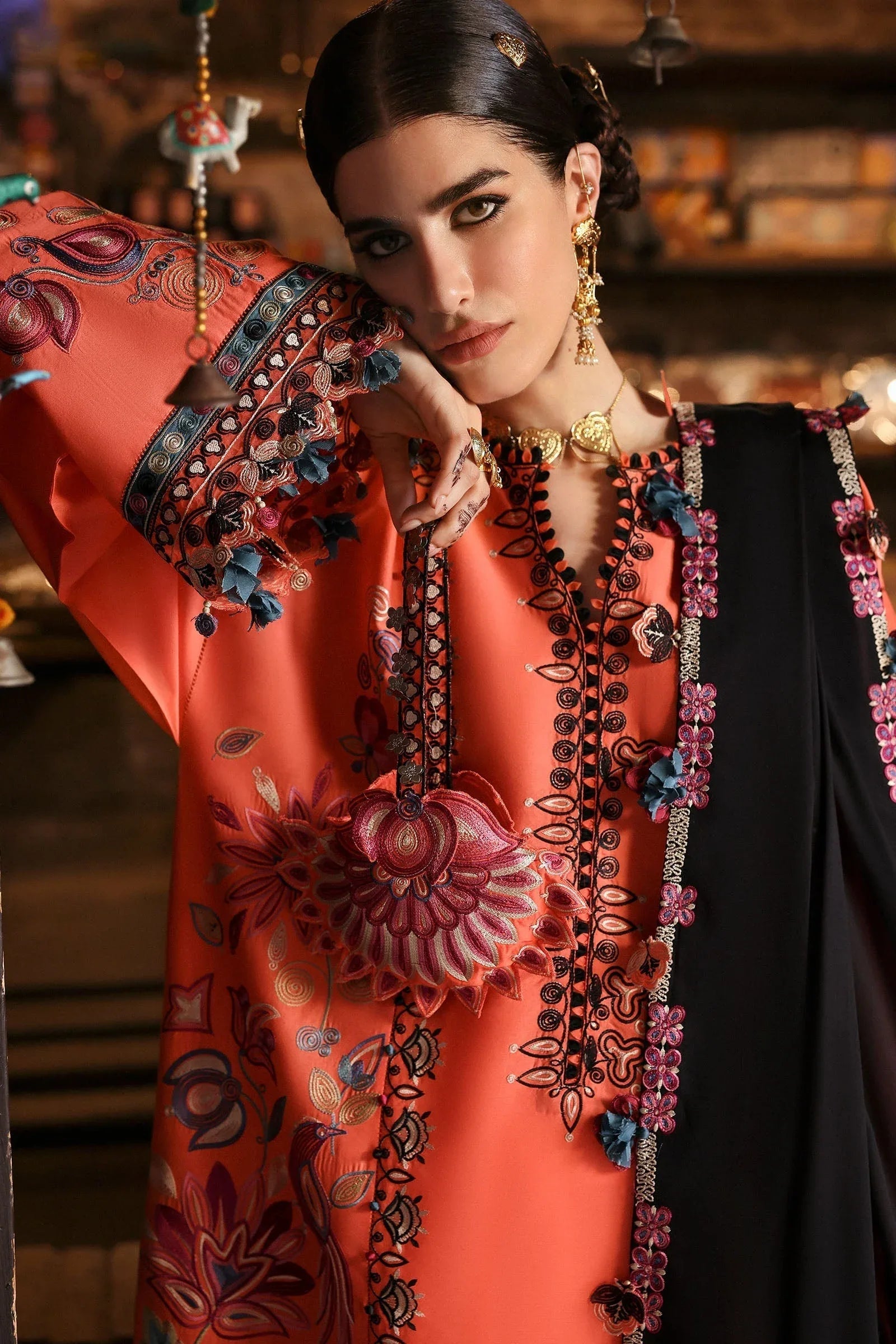 Zaha | Festive Lawn 25 | RANGREZ (ZF-25-06) - Rang-e-Khaas