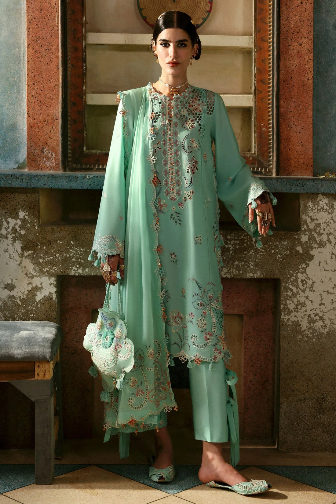 Zaha | Festive Lawn 25 | SEHER (ZF-25-05) - Rang-e-Khaas