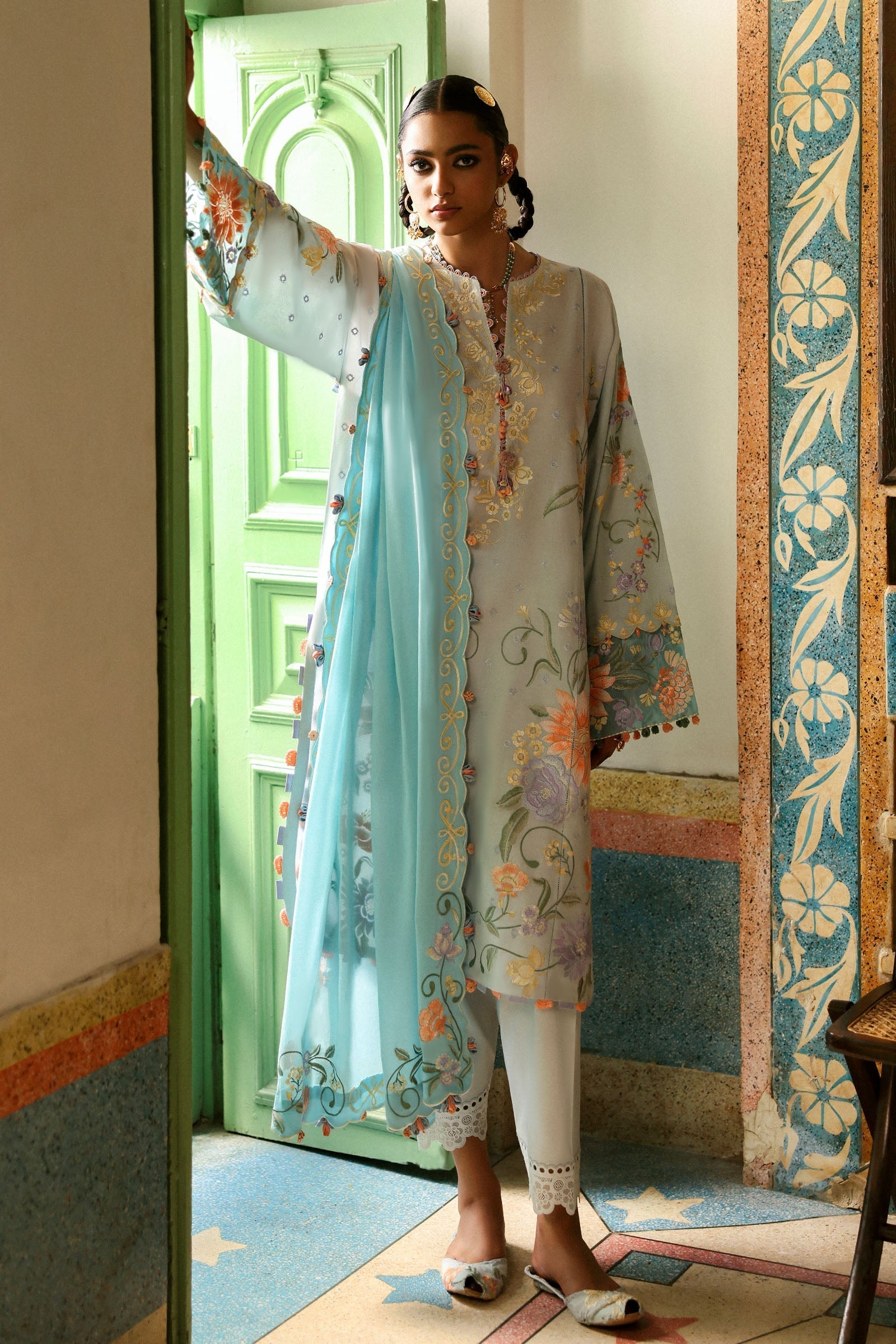 Zaha | Festive Lawn 25 | SHEHRBANO (ZF-25-03) - Rang-e-Khaas