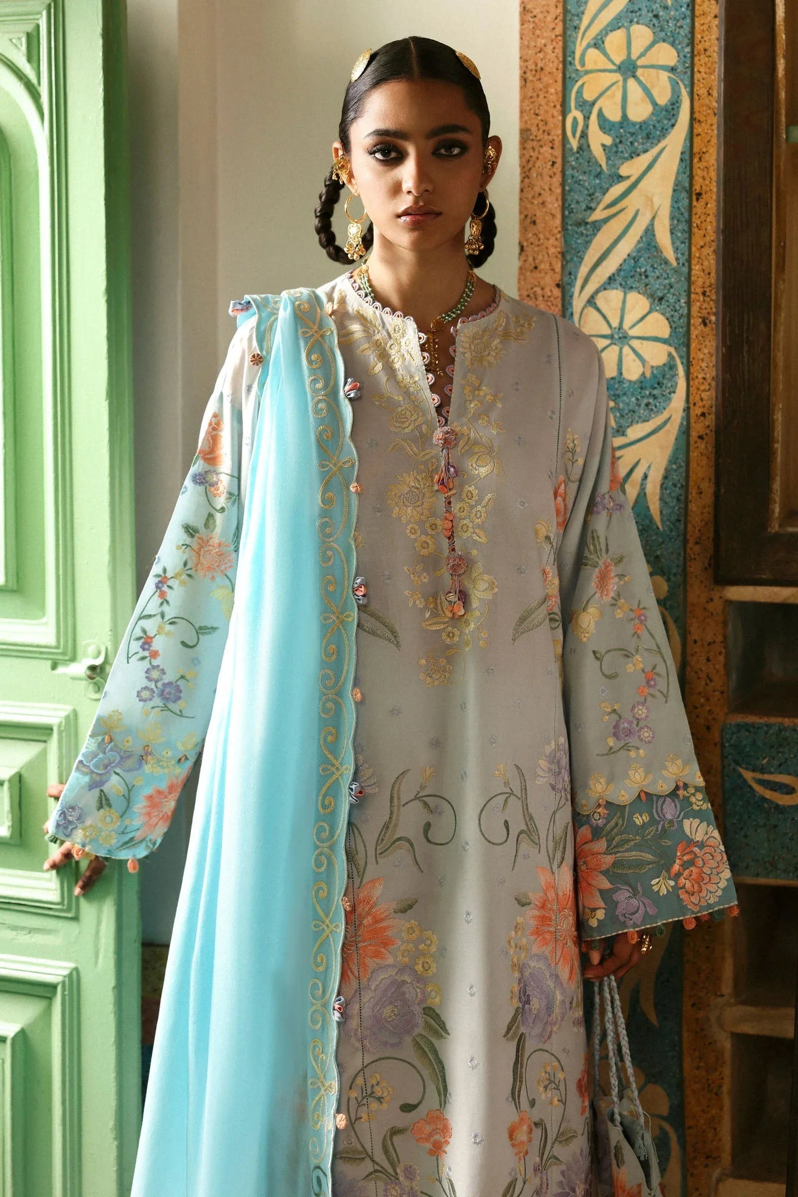 Zaha | Festive Lawn 25 | SHEHRBANO (ZF-25-03) - Rang-e-Khaas