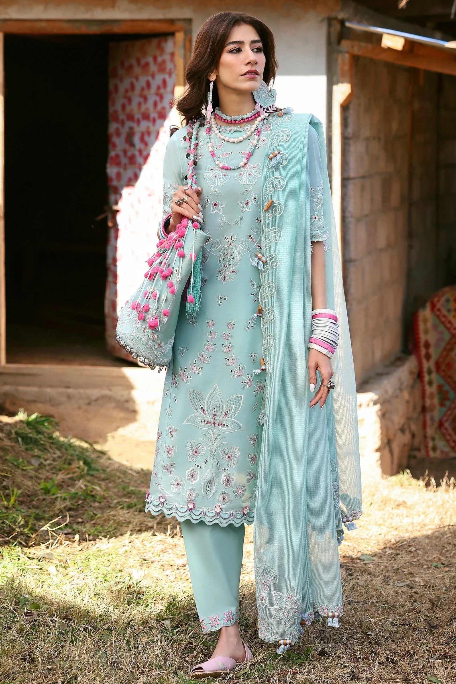 Zaha | Lawn 25 | AABROO (ZL25-05 A) - Rang-e-Khaas