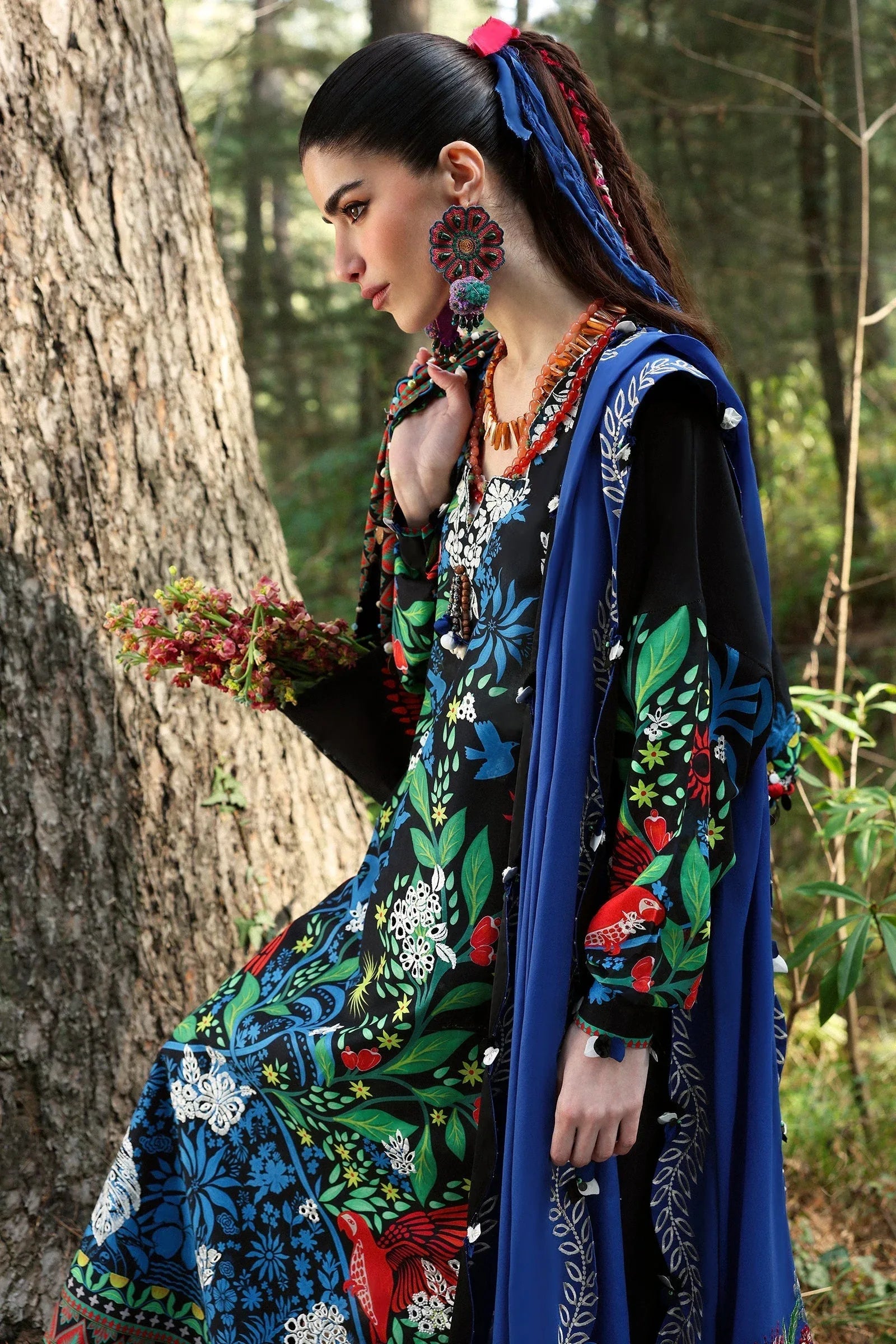Zaha | Lawn 25 | BLACK SOLANA (ZL25-03 A) - Rang-e-Khaas