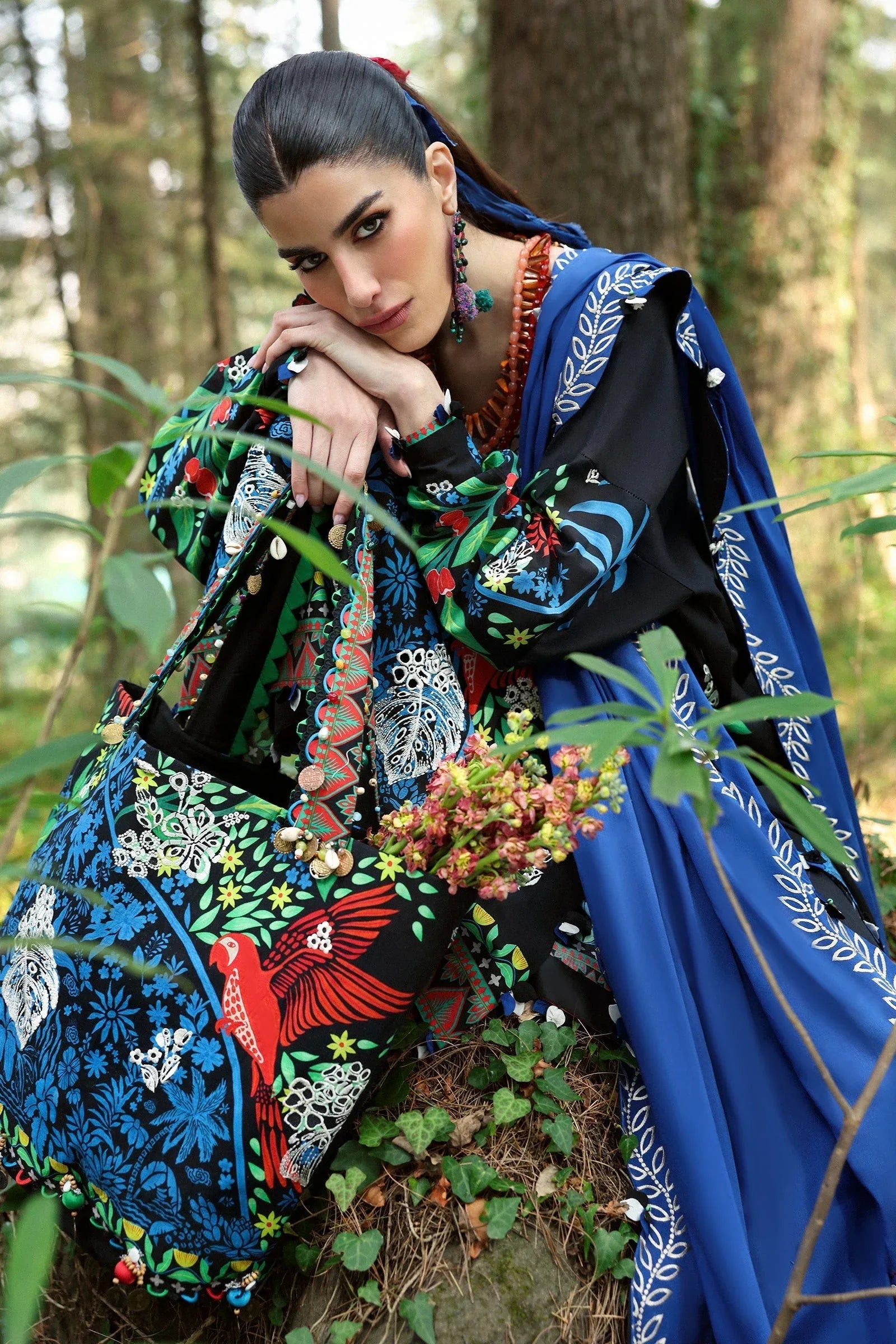 Zaha | Lawn 25 | BLACK SOLANA (ZL25-03 A) - Rang-e-Khaas