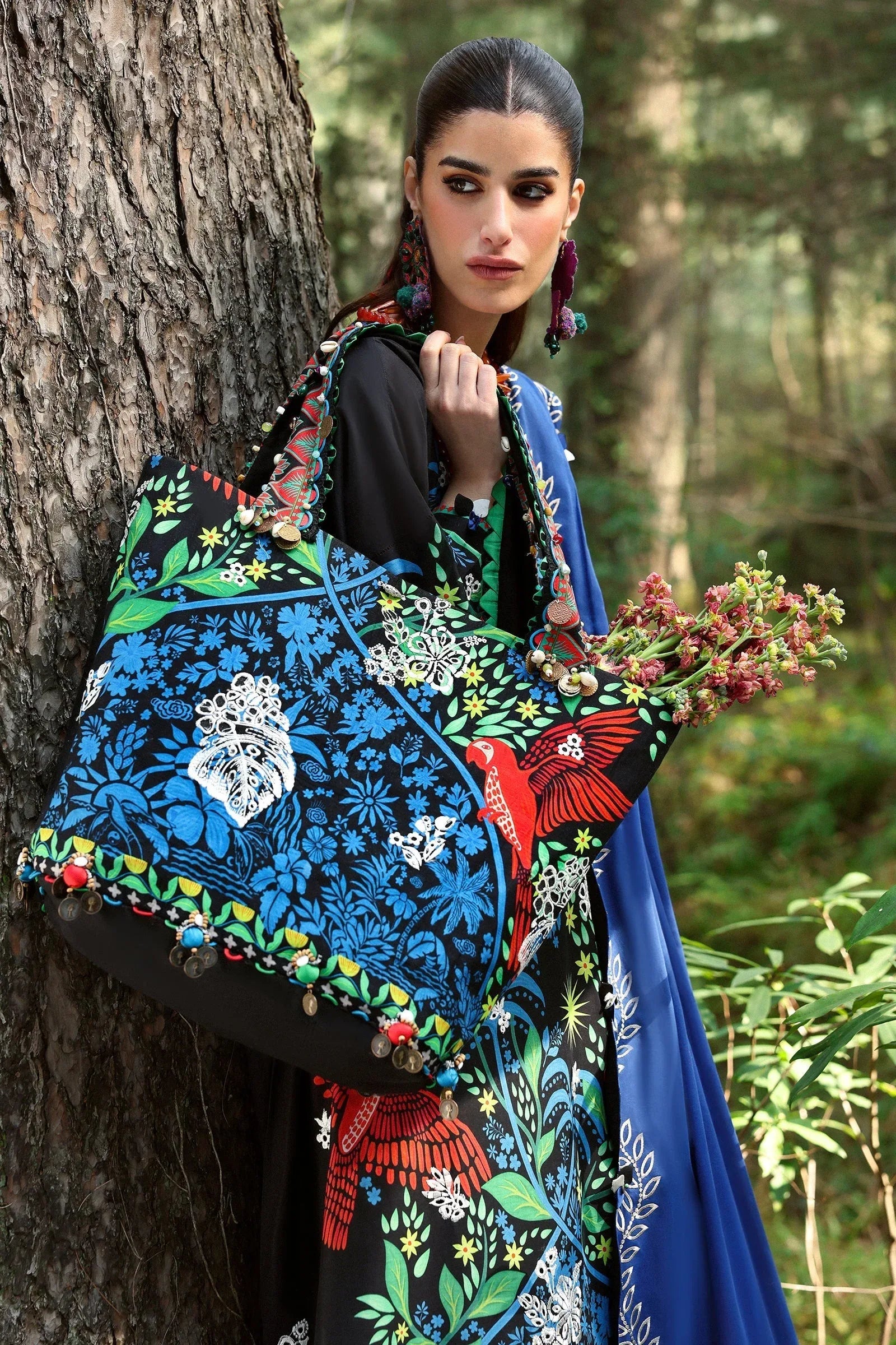 Zaha | Lawn 25 | BLACK SOLANA (ZL25-03 A) - Rang-e-Khaas