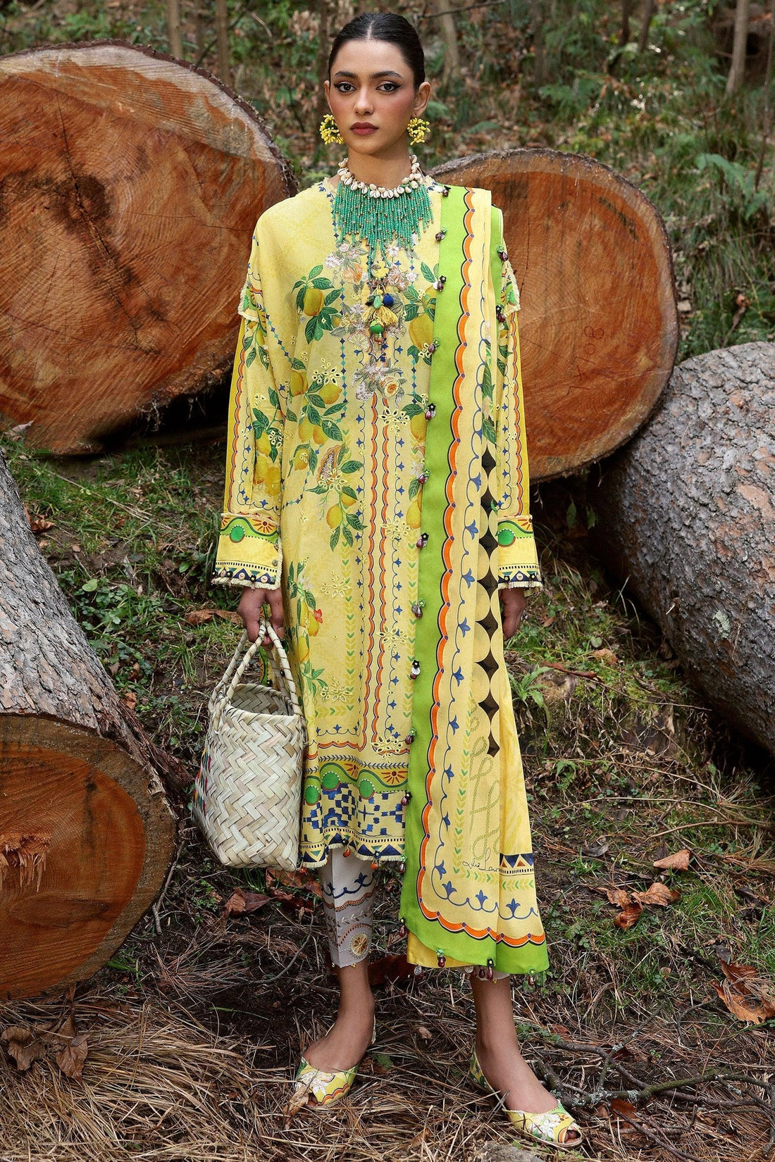 Zaha | Lawn 25 | DAHLIA (ZL25-04 A) - Rang-e-Khaas