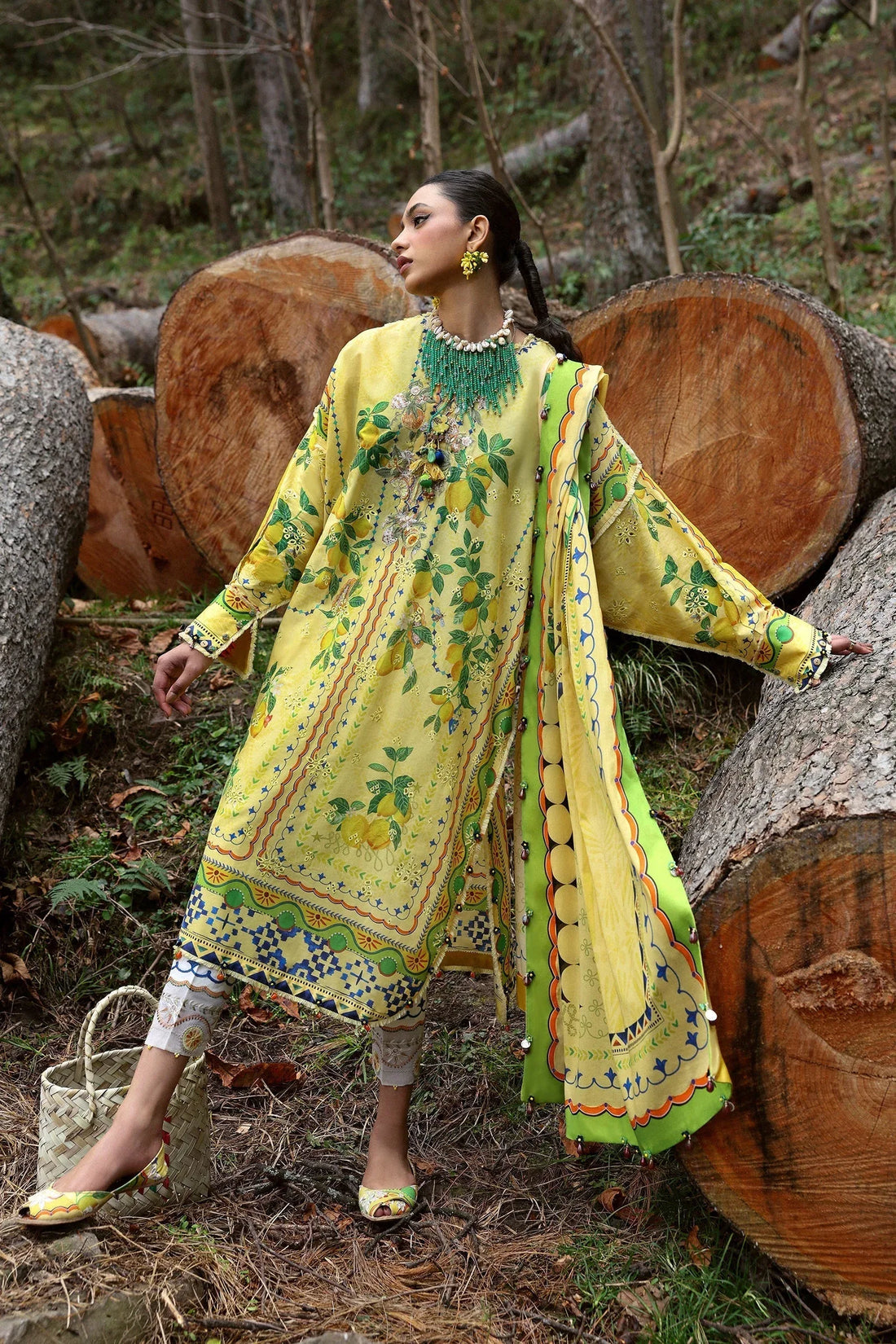 Zaha | Lawn 25 | DAHLIA (ZL25-04 A) - Rang-e-Khaas