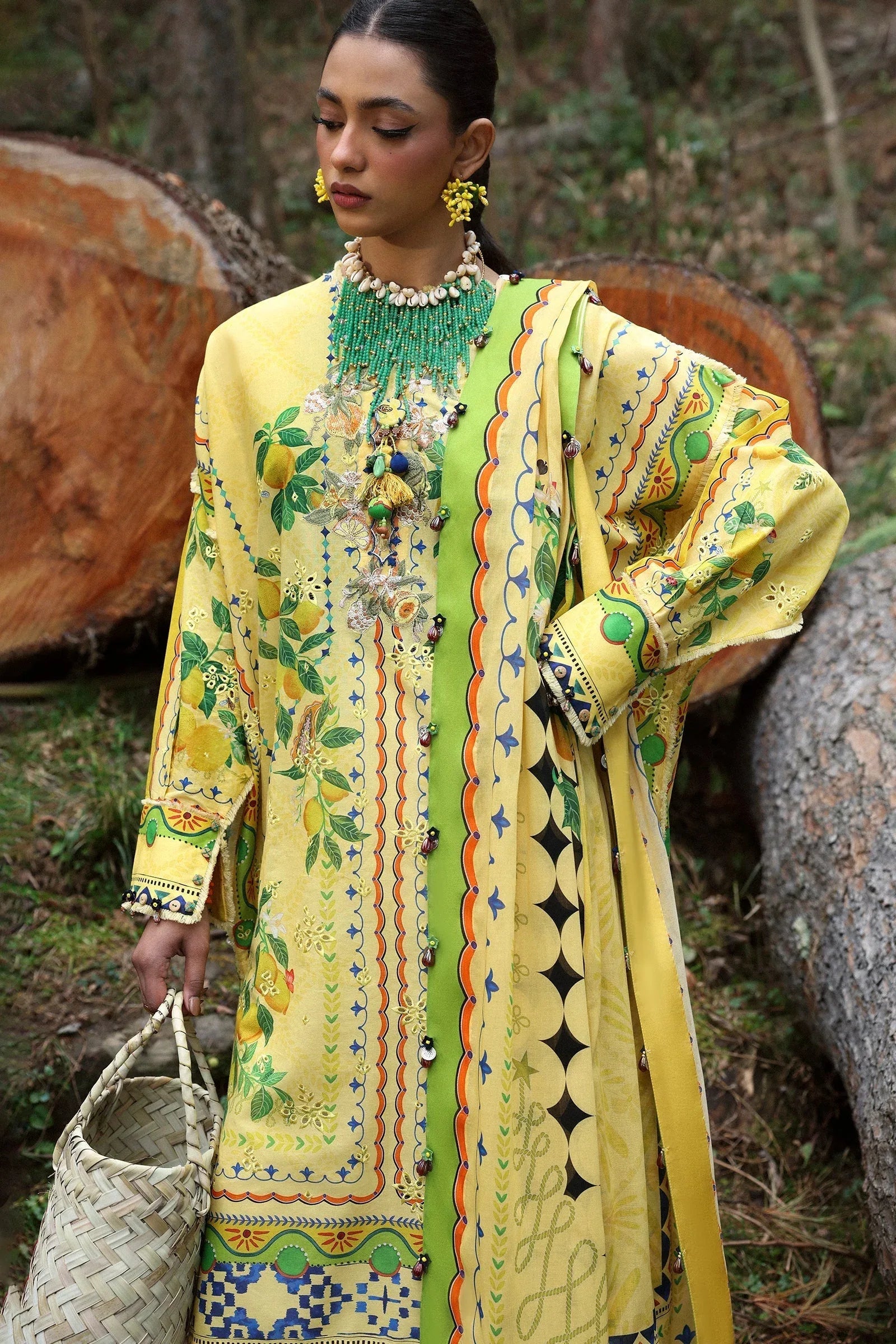 Zaha | Lawn 25 | DAHLIA (ZL25-04 A) - Rang-e-Khaas
