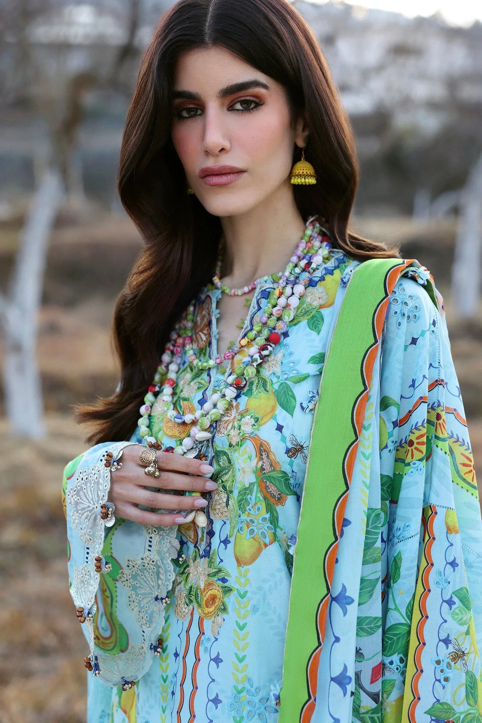Zaha | Lawn 25 | DAHLIA (ZL25-04 B) - Rang-e-Khaas