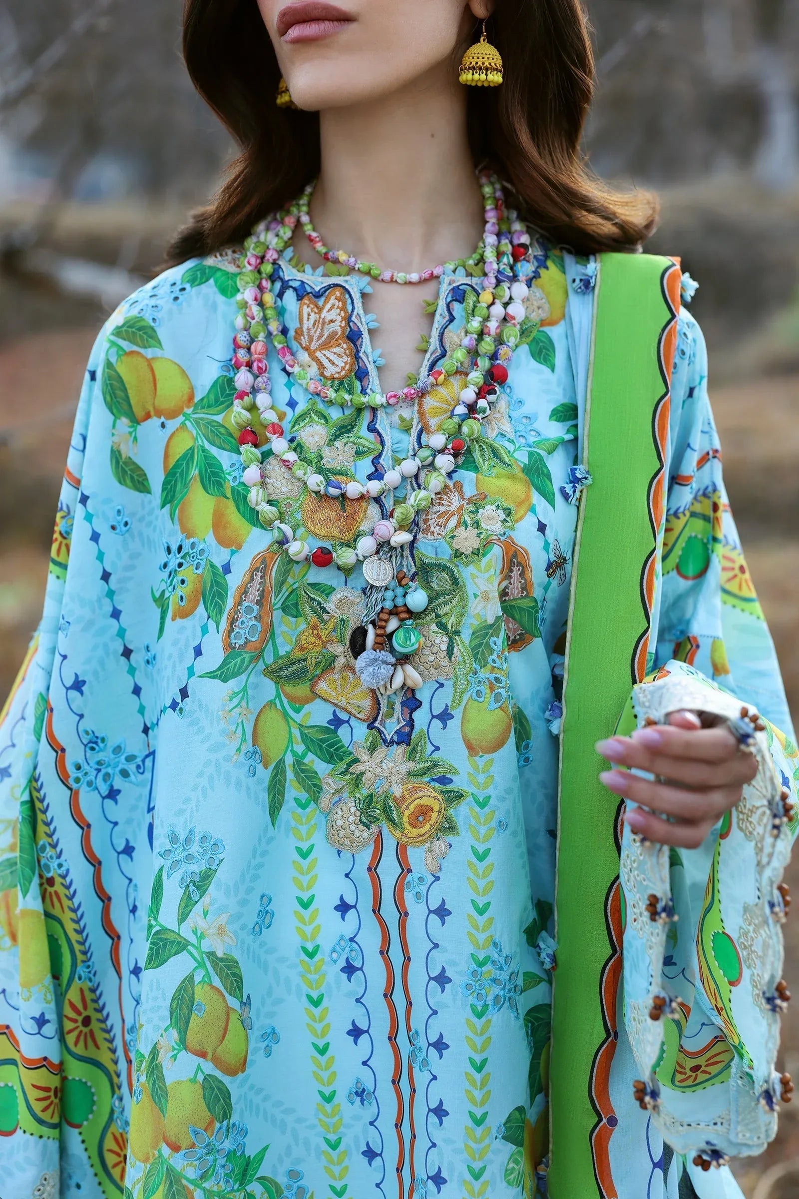 Zaha | Lawn 25 | DAHLIA (ZL25-04 B) - Rang-e-Khaas