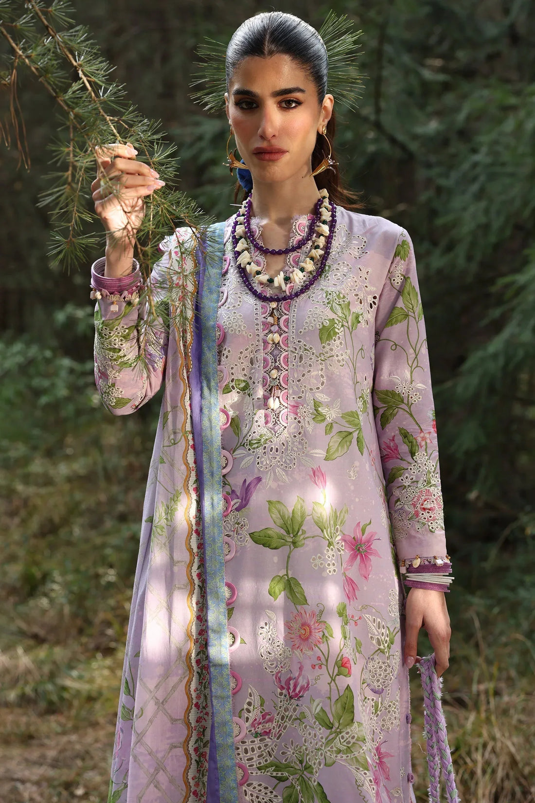 Zaha | Lawn 25 | ELARA (ZL25-02 A) - Rang-e-Khaas