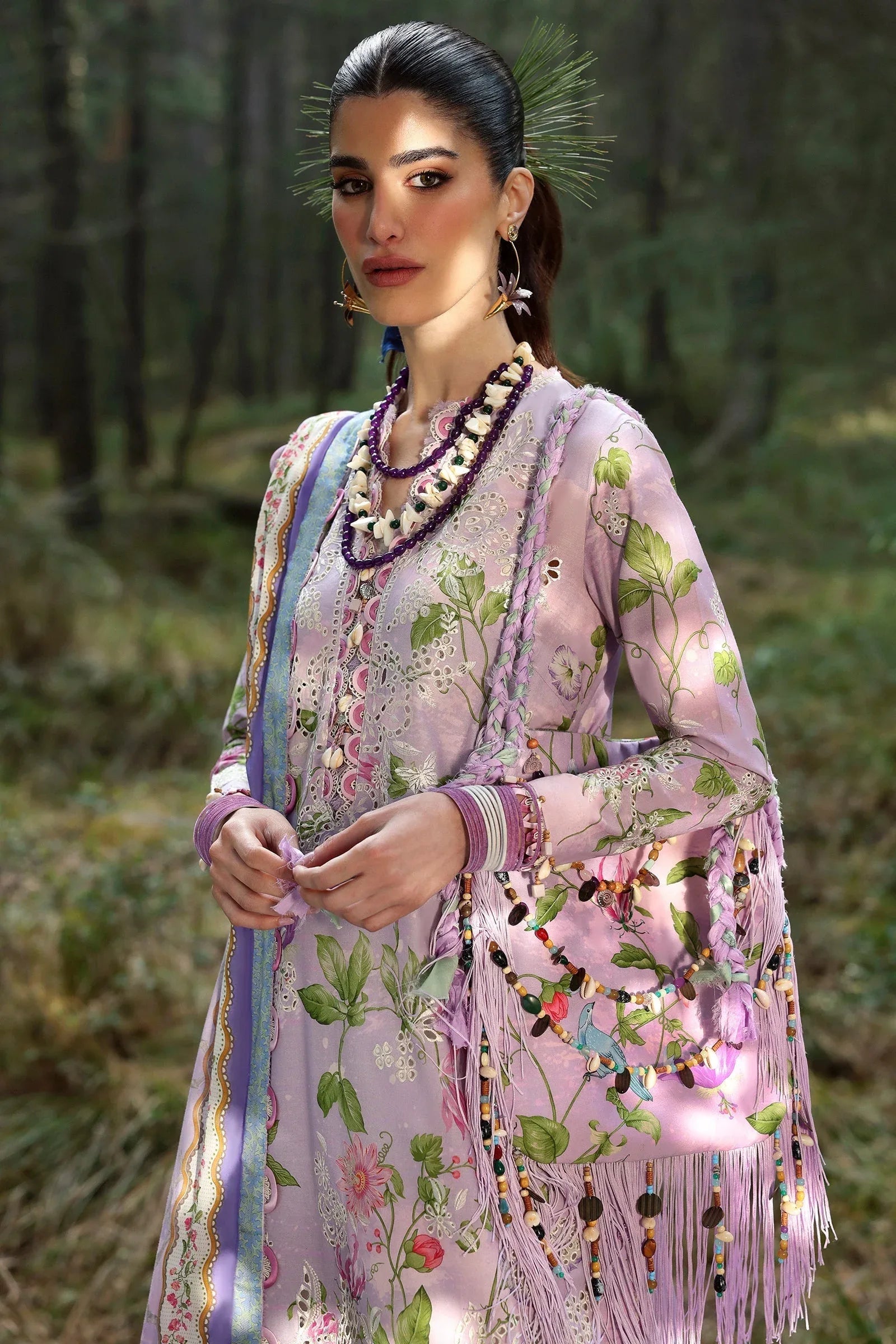 Zaha | Lawn 25 | ELARA (ZL25-02 A) - Rang-e-Khaas