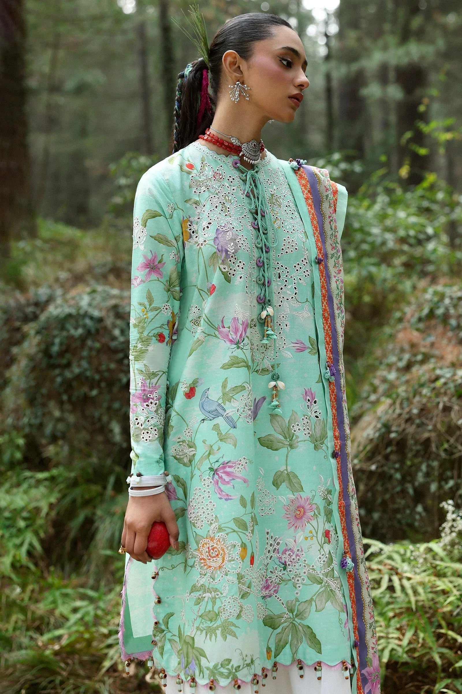 Zaha | Lawn 25 | ELARA (ZL25-02 B) - Rang-e-Khaas