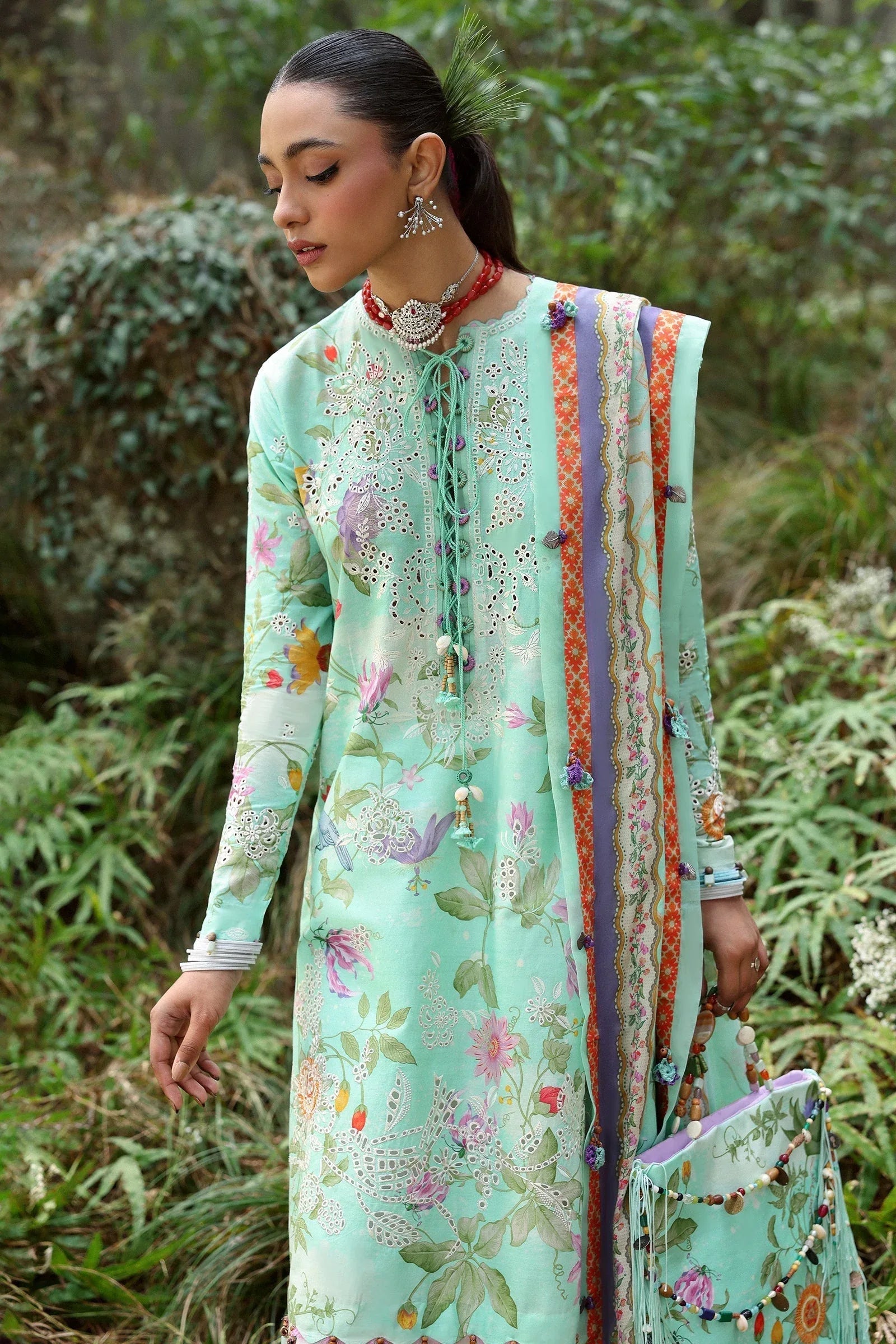 Zaha | Lawn 25 | ELARA (ZL25-02 B) - Rang-e-Khaas