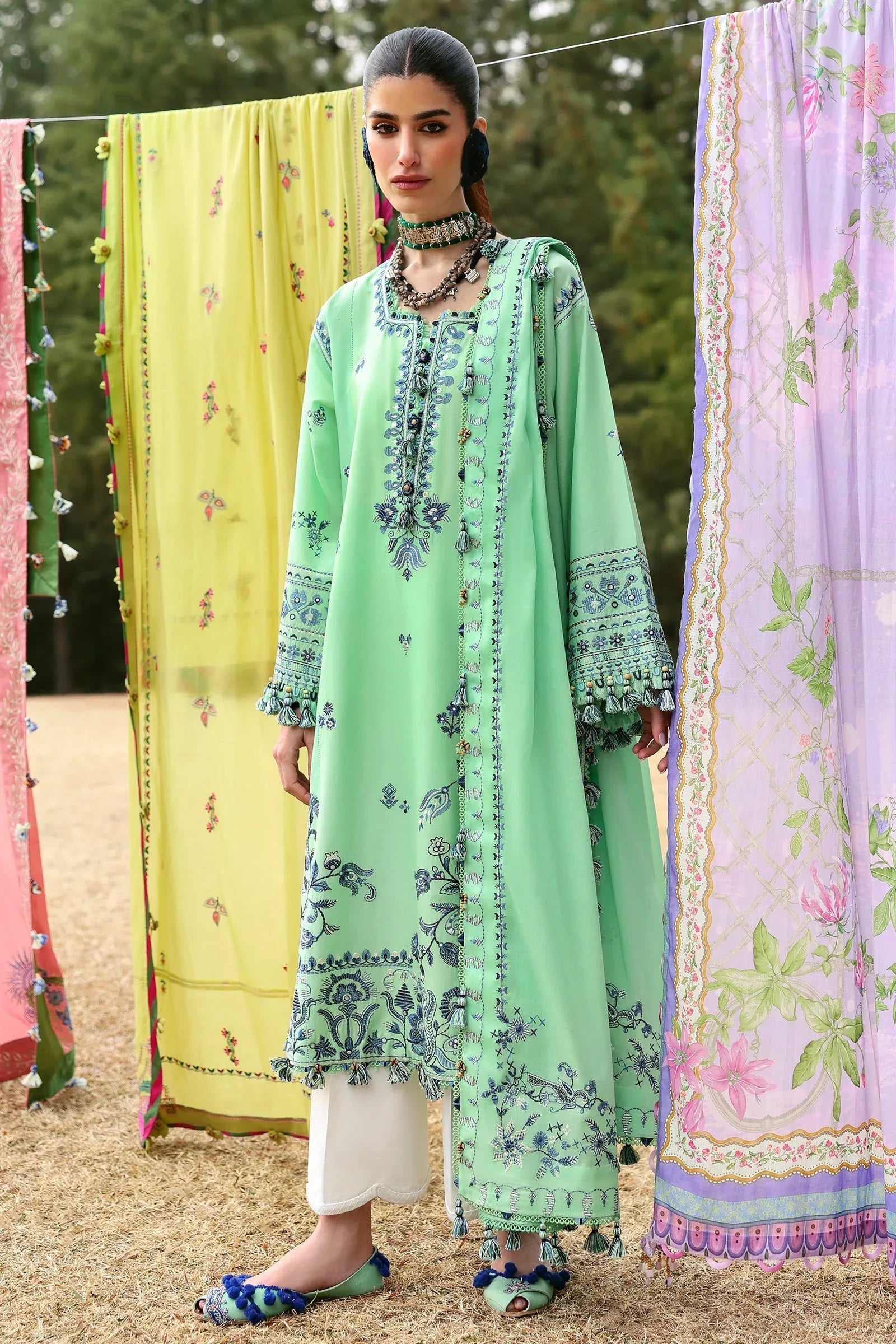 Zaha | Lawn 25 | ELAYA (ZL25-10 A) - Rang-e-Khaas