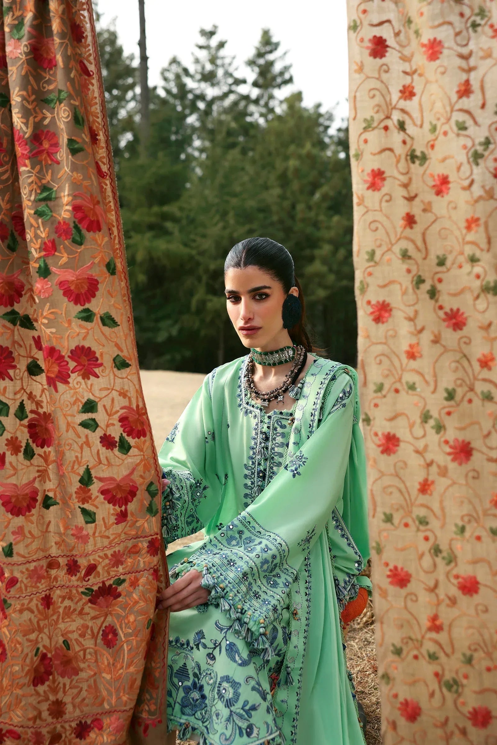Zaha | Lawn 25 | ELAYA (ZL25-10 A) - Rang-e-Khaas