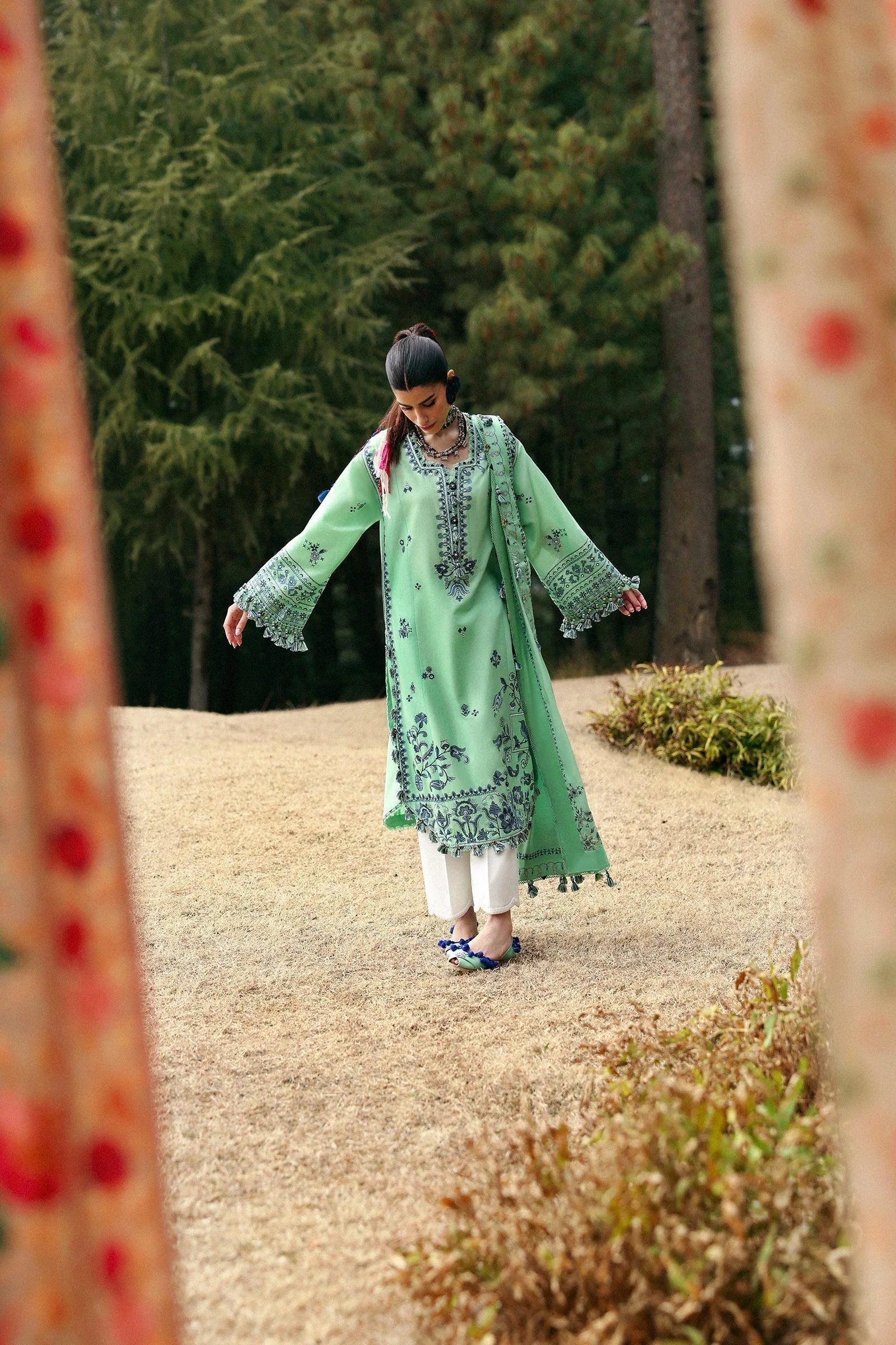 Zaha | Lawn 25 | ELAYA (ZL25-10 A) - Rang-e-Khaas