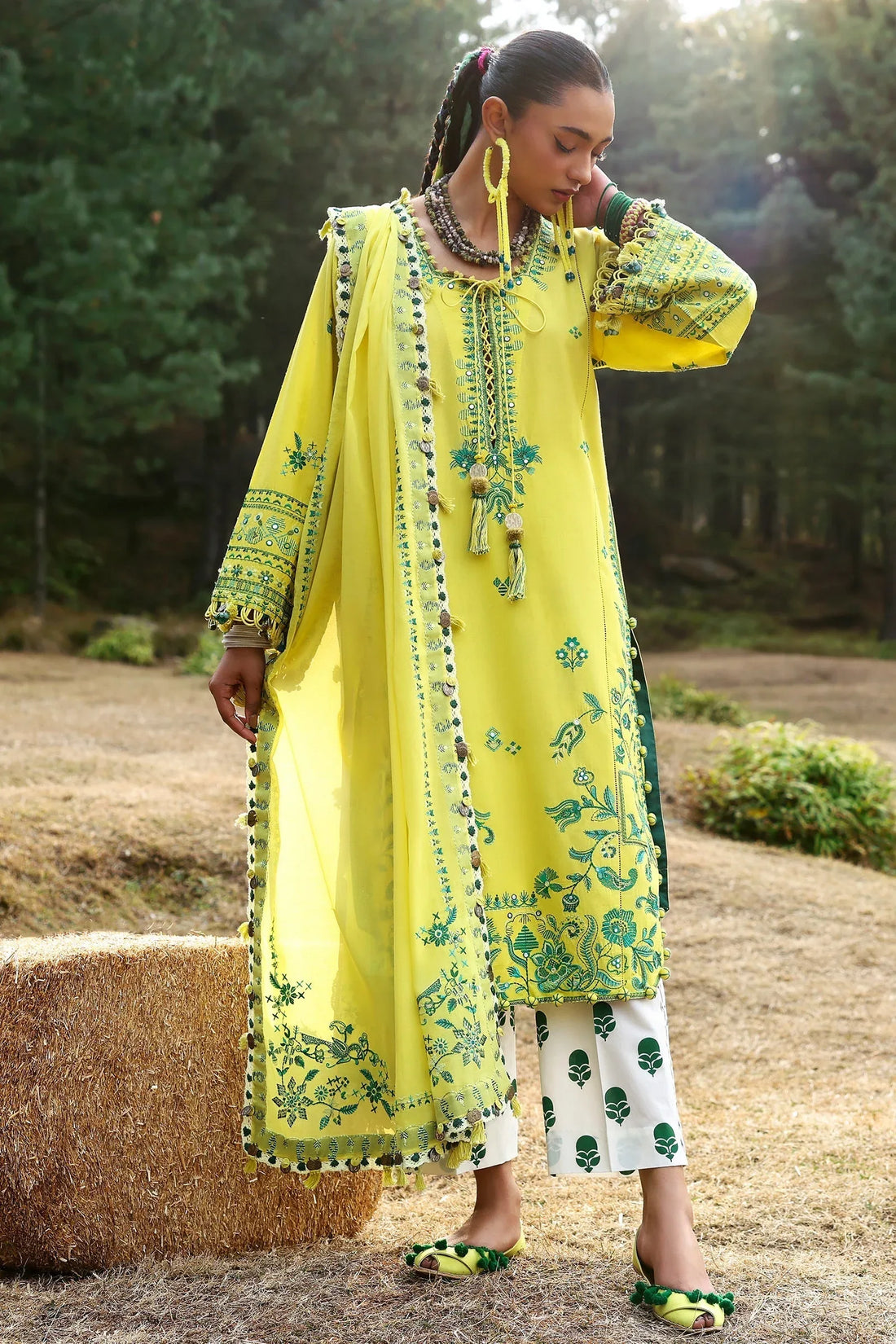 Zaha | Lawn 25 | ELAYA (ZL25-10 B) - Rang-e-Khaas