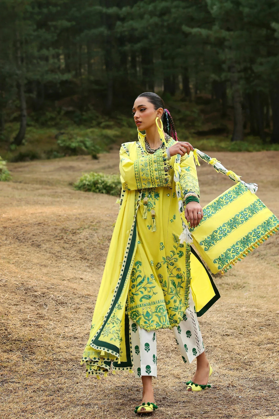Zaha | Lawn 25 | ELAYA (ZL25-10 B) - Rang-e-Khaas