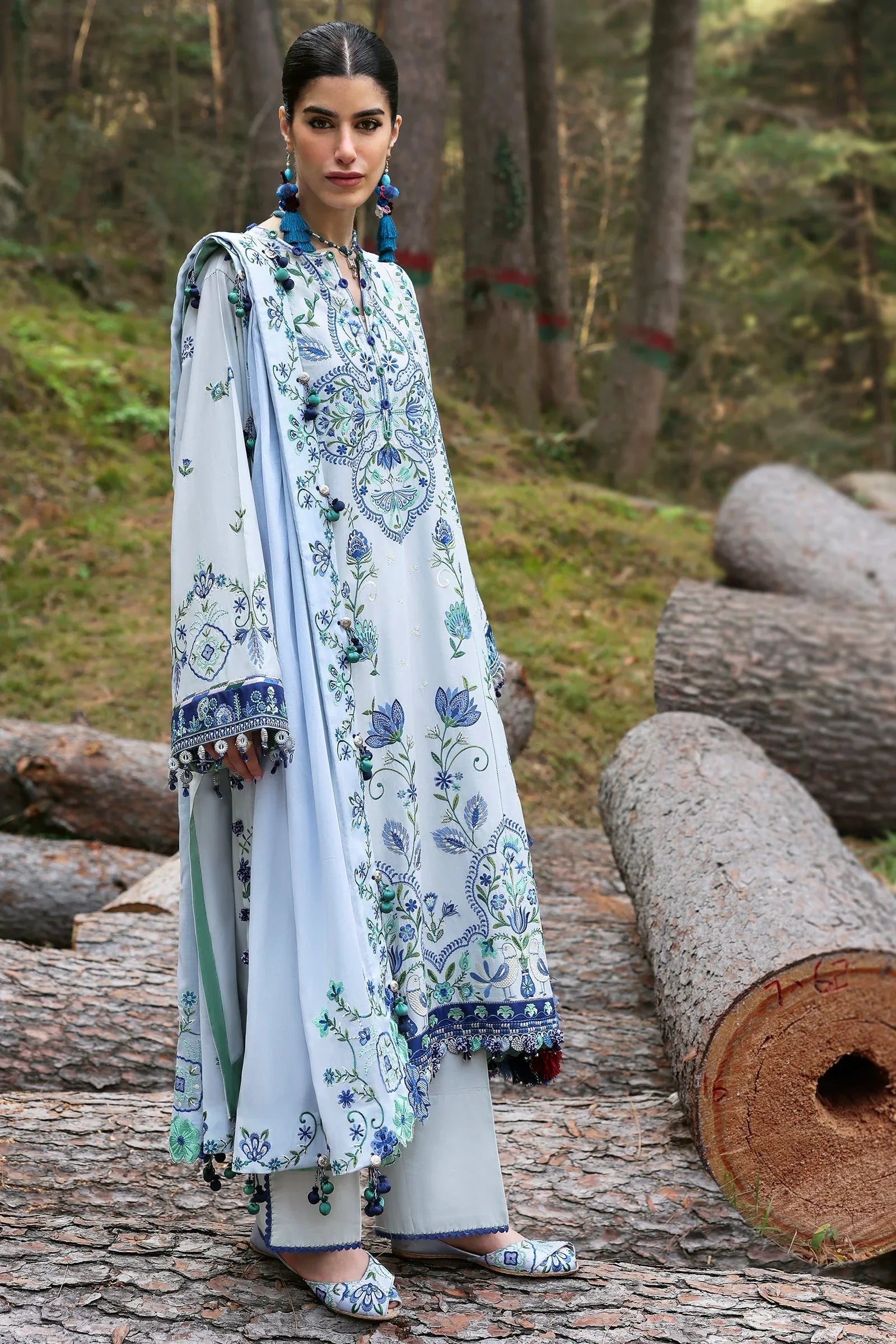 Zaha | Lawn 25 | KASHUR (ZL25-11 A) - Rang-e-Khaas