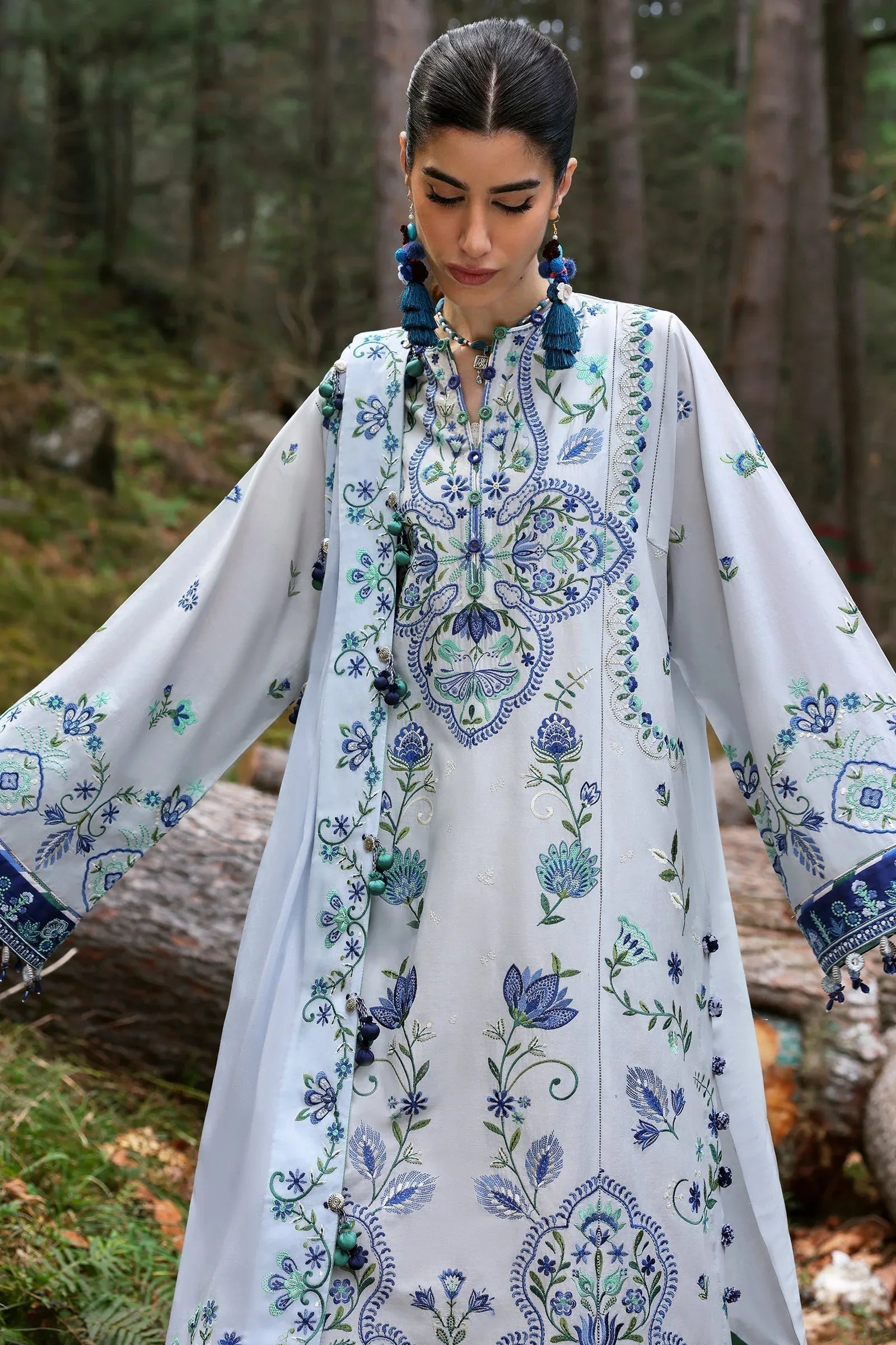 Zaha | Lawn 25 | KASHUR (ZL25-11 A) - Rang-e-Khaas