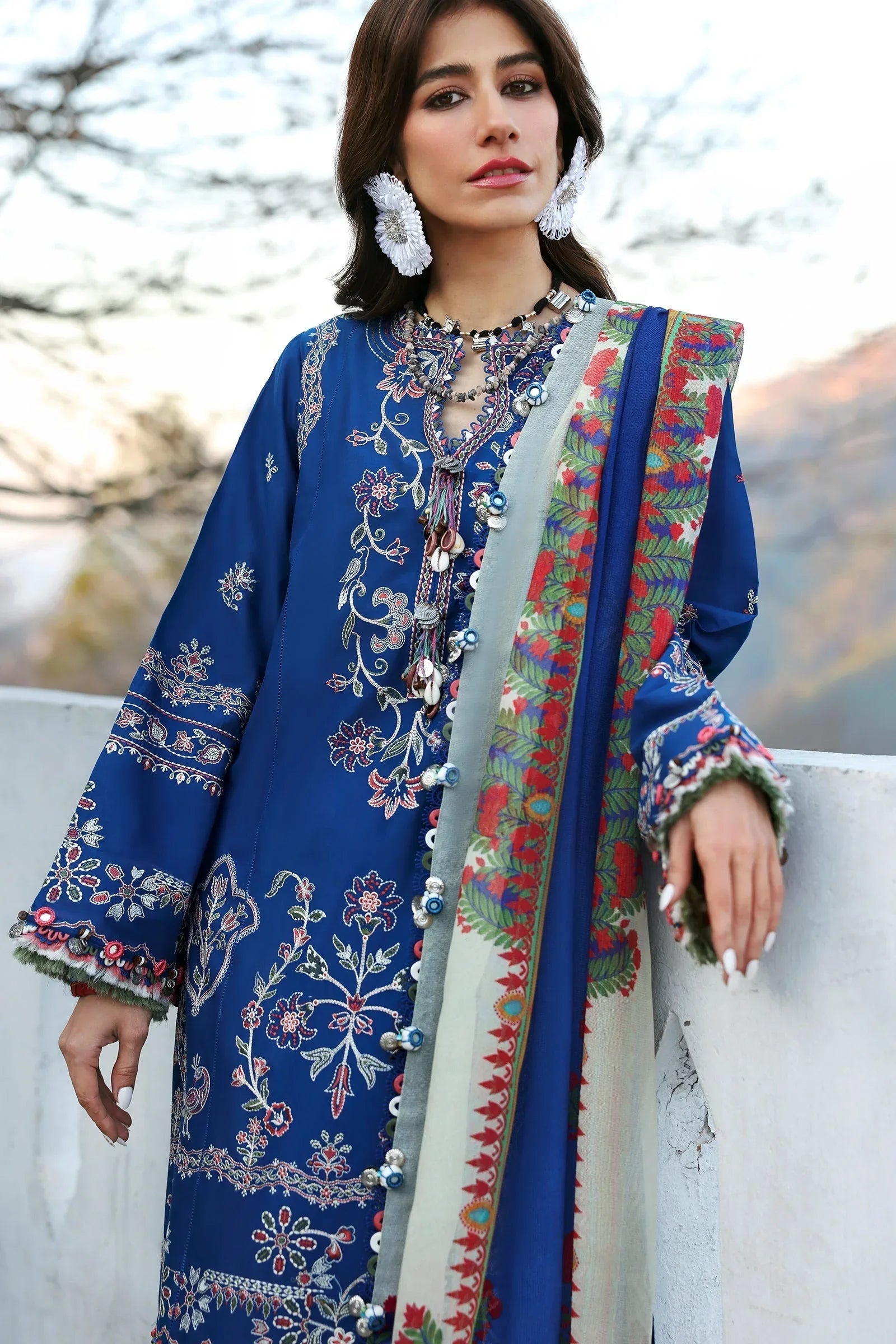 Zaha | Lawn 25 | MAYA (ZL25-15 B) - Rang-e-Khaas