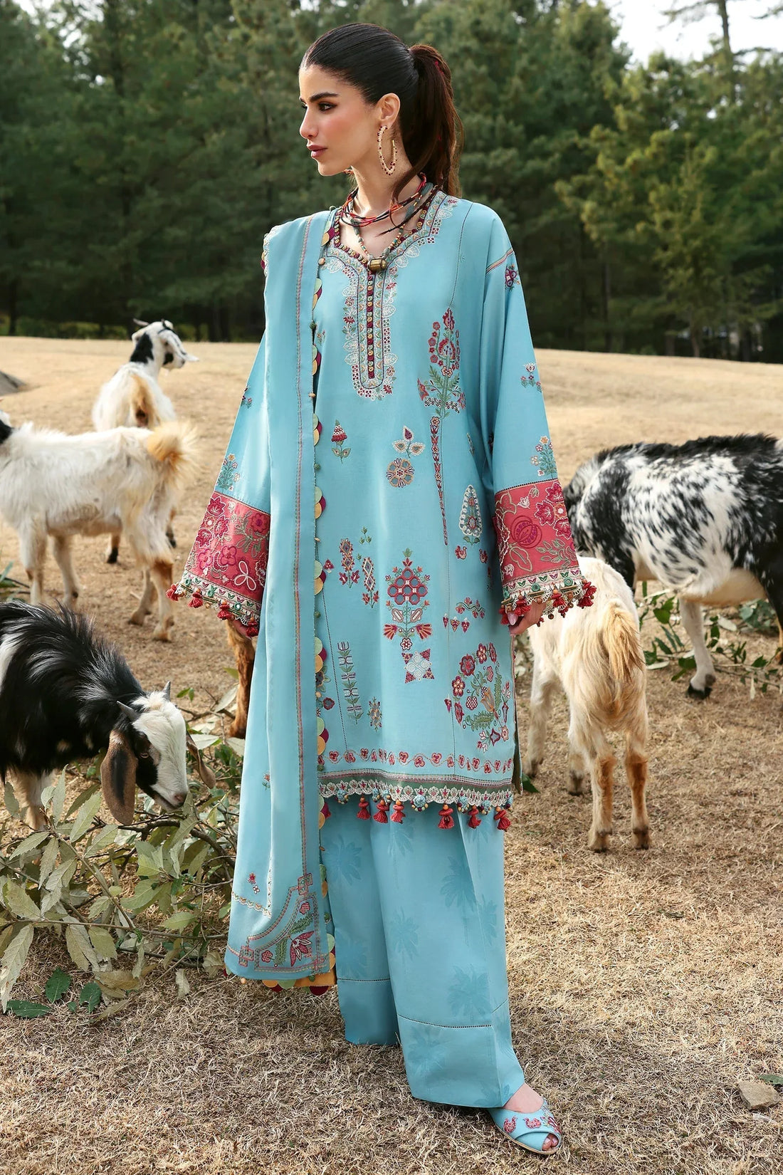 Zaha | Lawn 25 | RHEA (ZL25-14 A) - Rang-e-Khaas