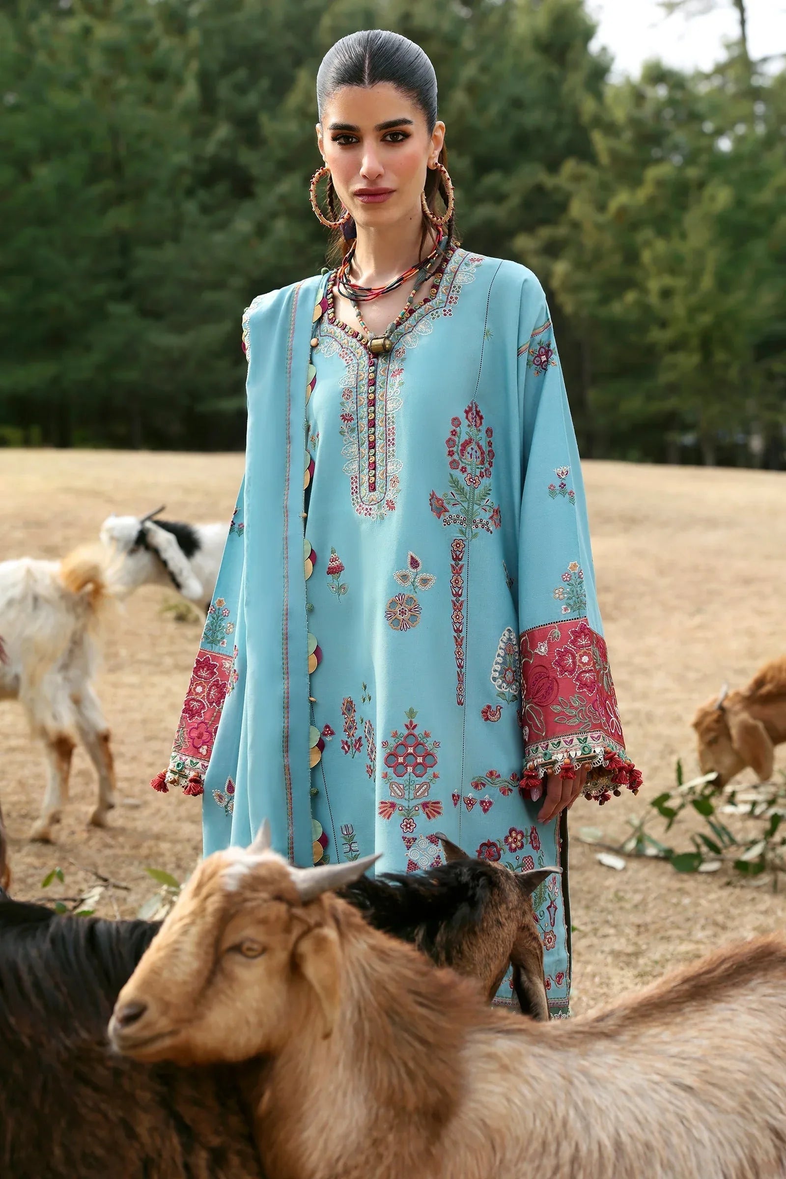 Zaha | Lawn 25 | RHEA (ZL25-14 A) - Rang-e-Khaas