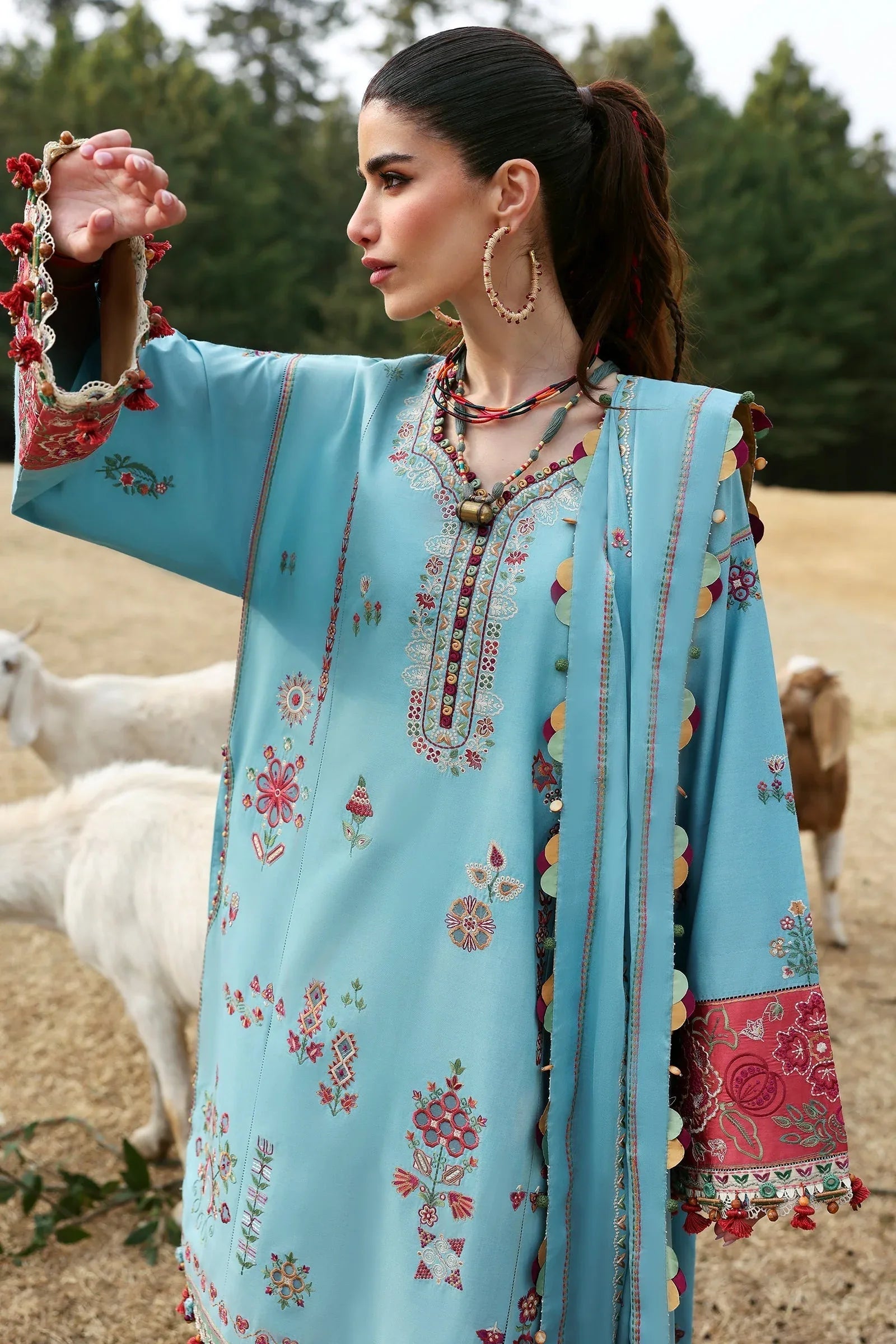 Zaha | Lawn 25 | RHEA (ZL25-14 A) - Rang-e-Khaas