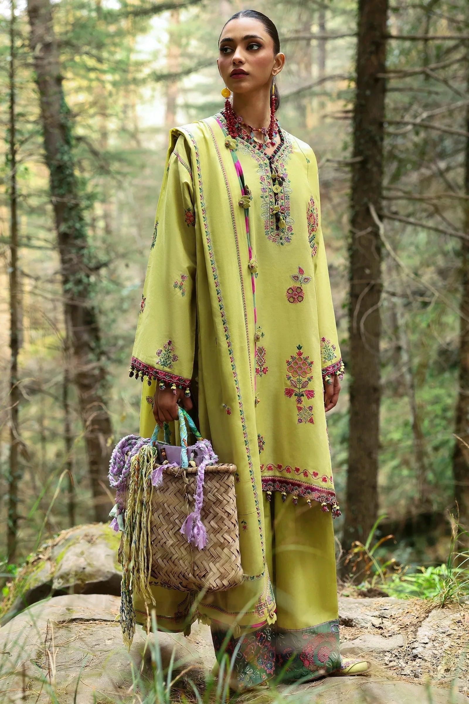 Zaha | Lawn 25 | RHEA (ZL25-14 B) - Rang-e-Khaas