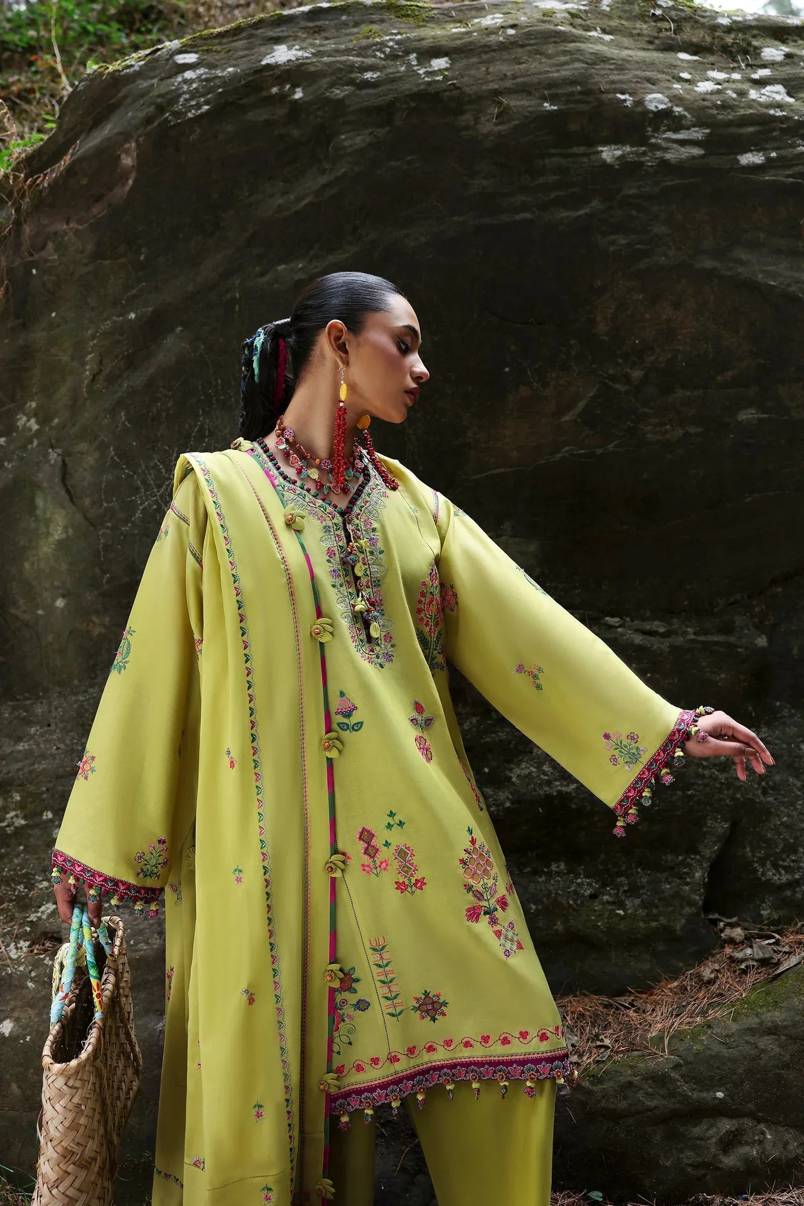 Zaha | Lawn 25 | RHEA (ZL25-14 B) - Rang-e-Khaas