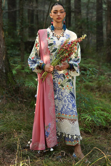Zaha | Lawn 25 | WHITE SOLANA (ZL25-03 B) - Rang-e-Khaas