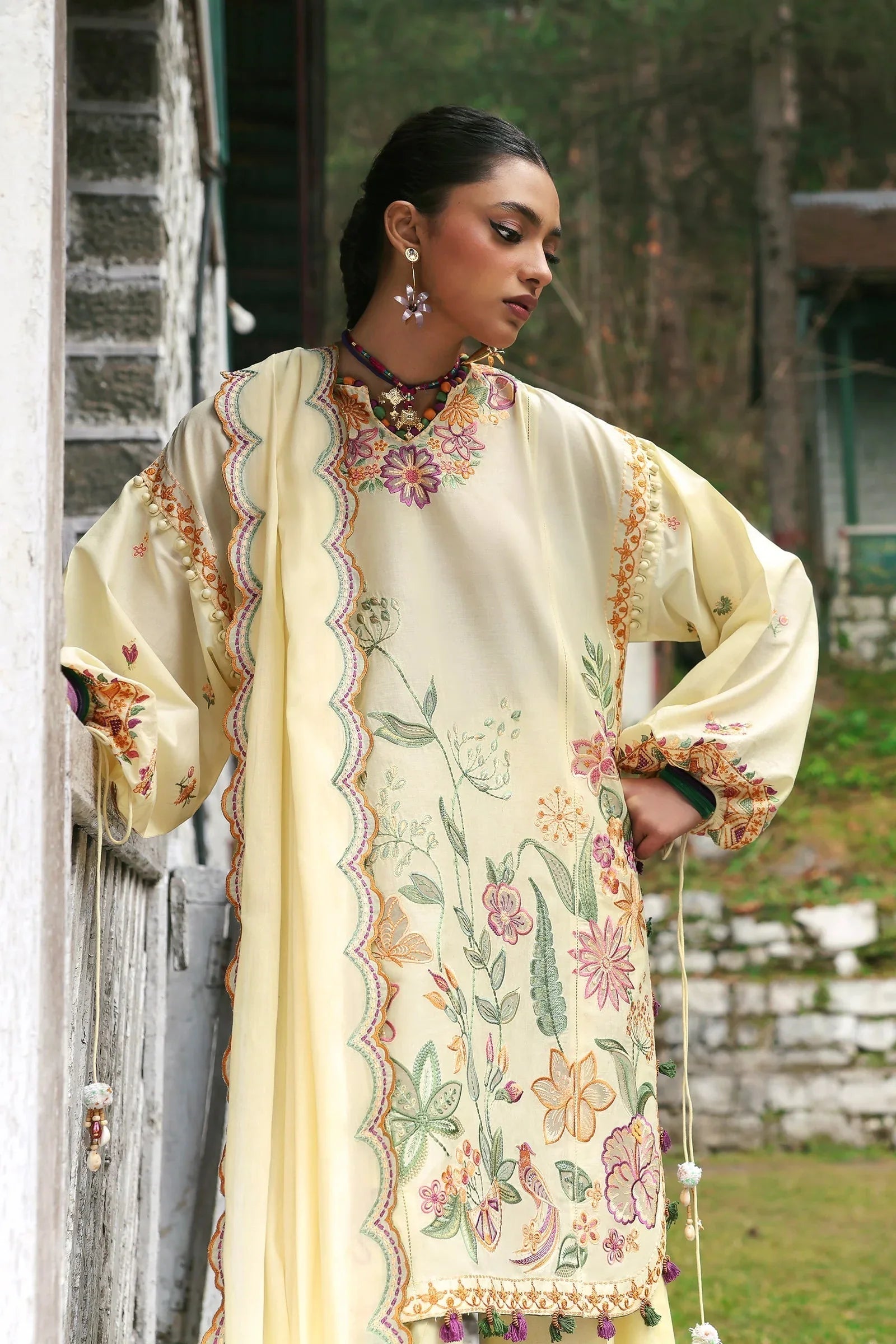 Zaha | Lawn 25 | ZANIA (ZL25-13 A) - Rang-e-Khaas