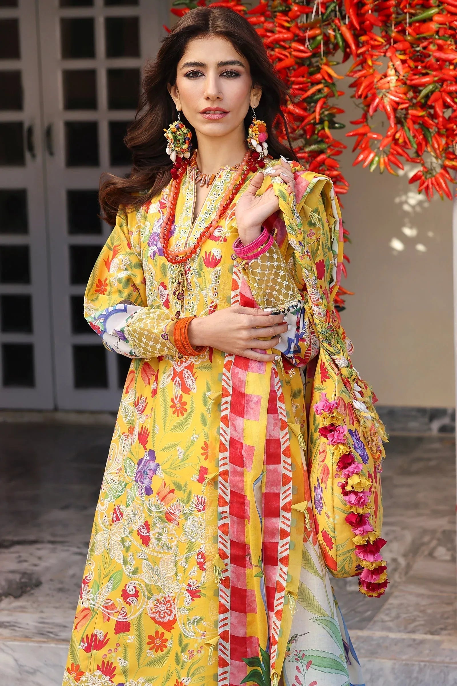 Zaha | Lawn 25 | ZARAAH (ZL25-08 A) - Rang-e-Khaas